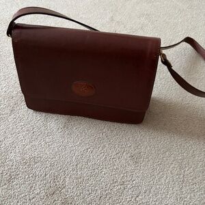 Leather shoulder bag